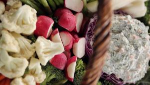 Easter Crudites Basket and Dip