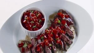 Steak with Asian Bruschetta