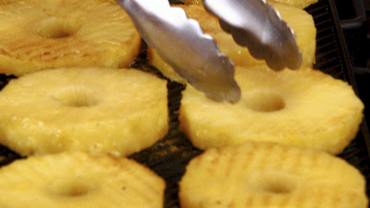 Maple-Grilled Pineapple Rings