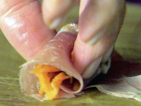 Prosciutto and Carrot Bundles