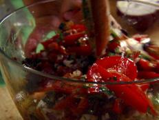 For the vinaigrette, use whatever herbs you like, but I recommend a mixture of 50 percent basil or parsley. The vinaigrette can be prepped but not assembled ahead of time, since it does not benefit from a long maceration period.
