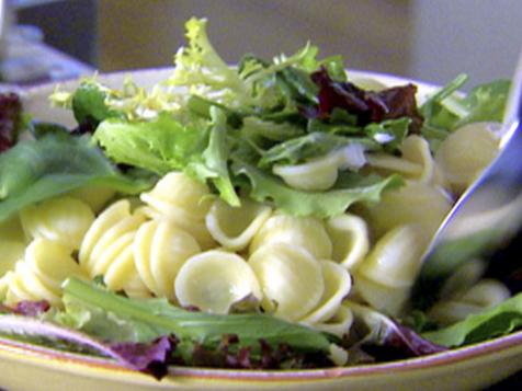 Orecchiette with Mixed Greens and Goat Cheese
