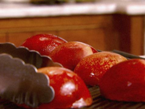Grilled Nectarines with Honey