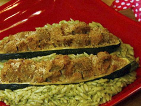 Easy Zucchini Boats with Orzo