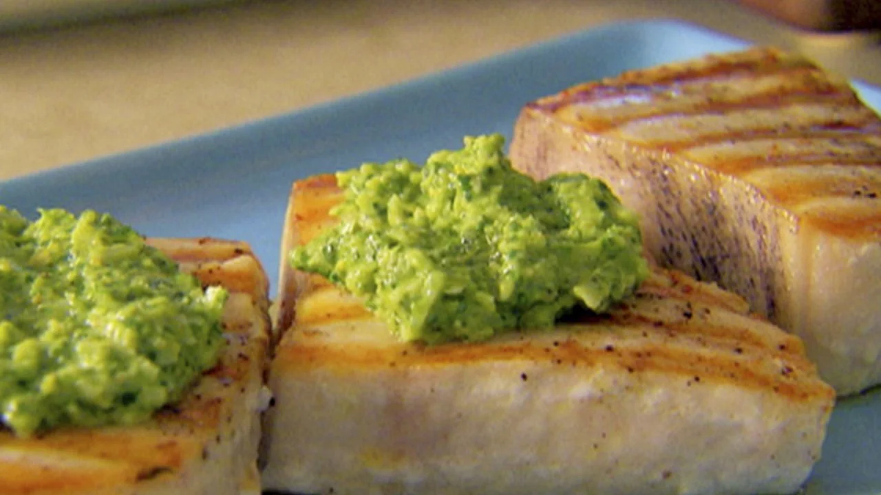 Swordfish with Citrus Pesto