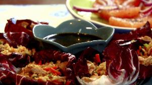 Pork and Rice Radicchio Cups