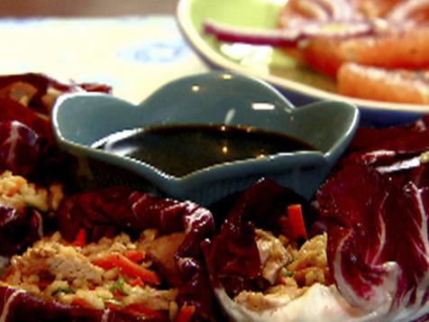 Pork and Rice Radicchio Cups