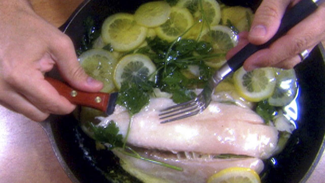 Easy Oil-Poached Flounder