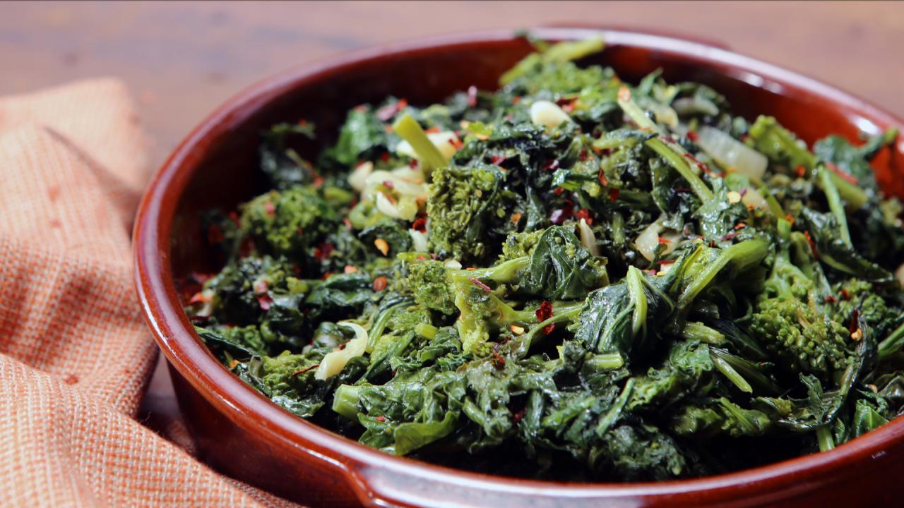 Sauteed Garlic Broccoli Rabe