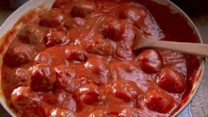 Spaghetti and Lamb Meatballs