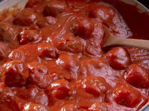Spaghetti and Lamb Meatballs