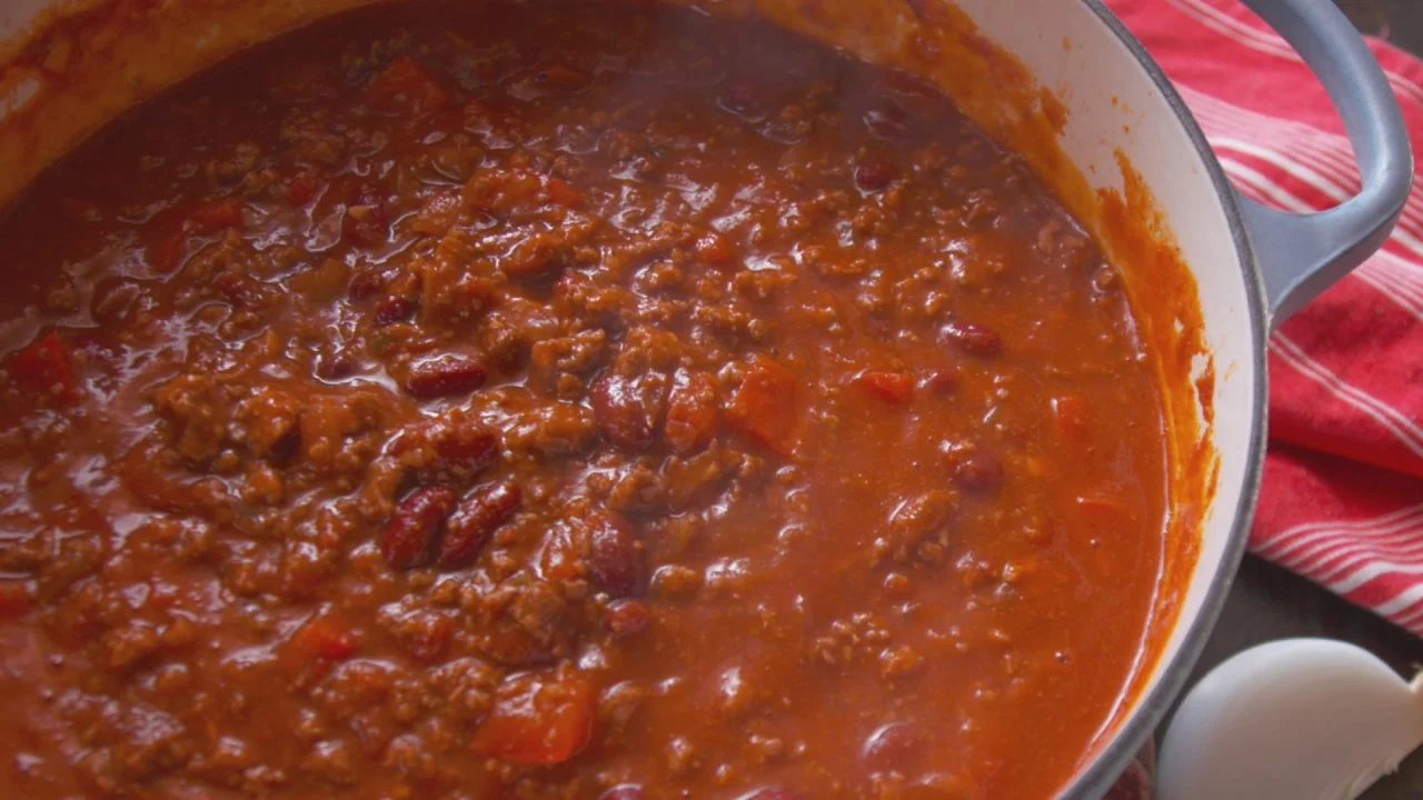 Spicy Three-Meat Chili