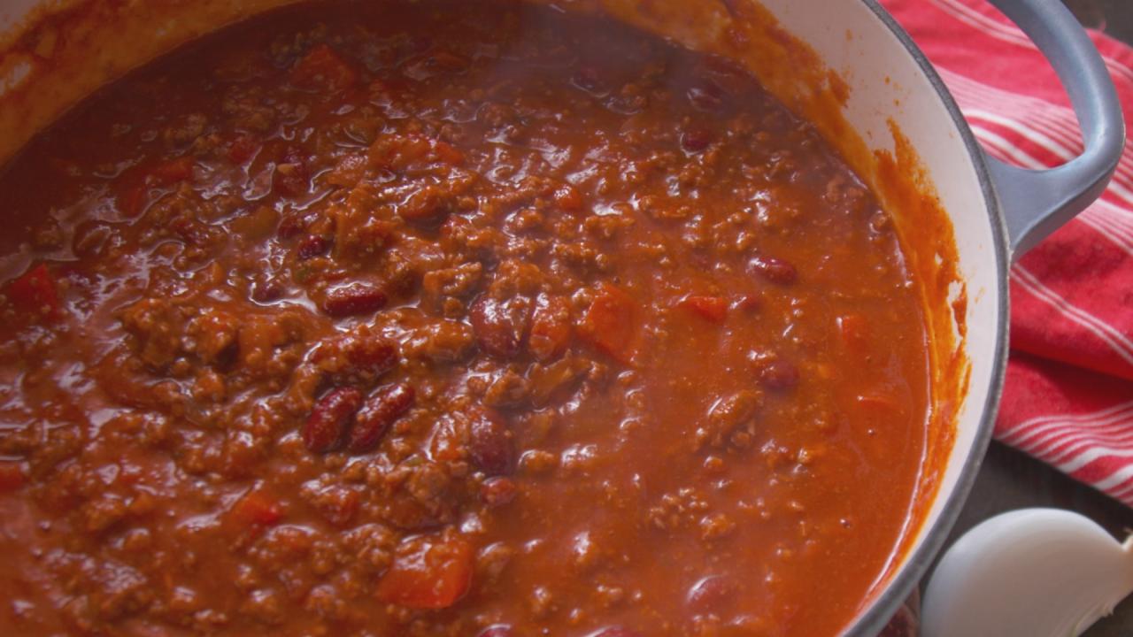 Spicy Three-Meat Chili