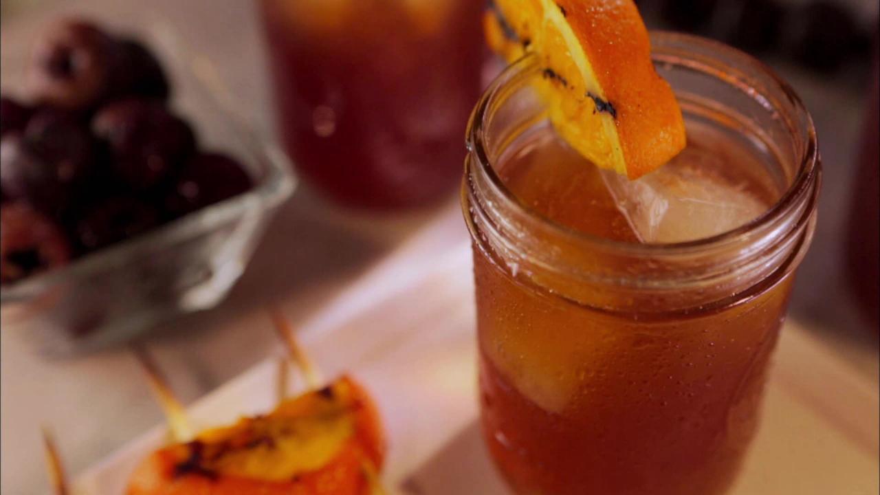 Grilled New Old-Fashioneds