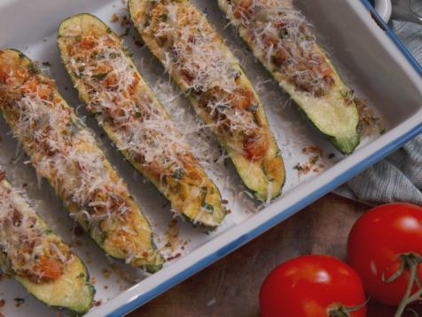 Sausage-Stuffed Zucchini Boats