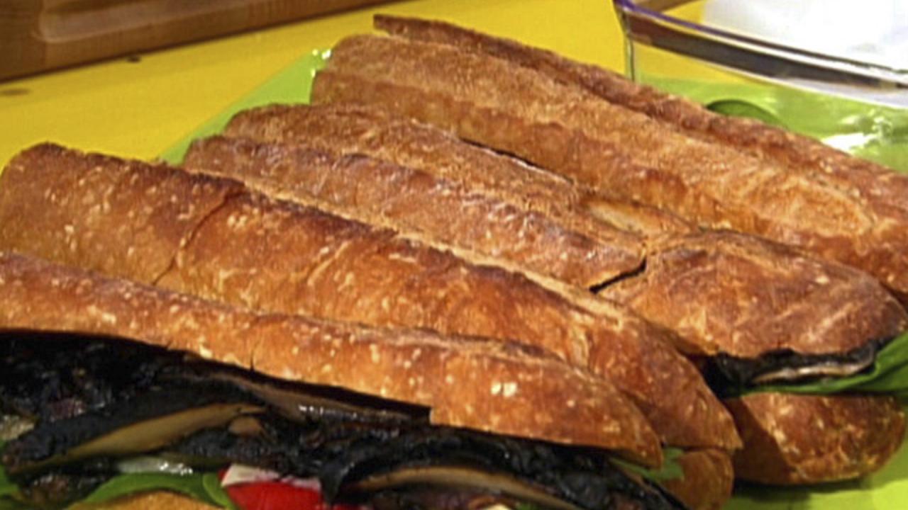Hearty Grilled Mushroom Subs