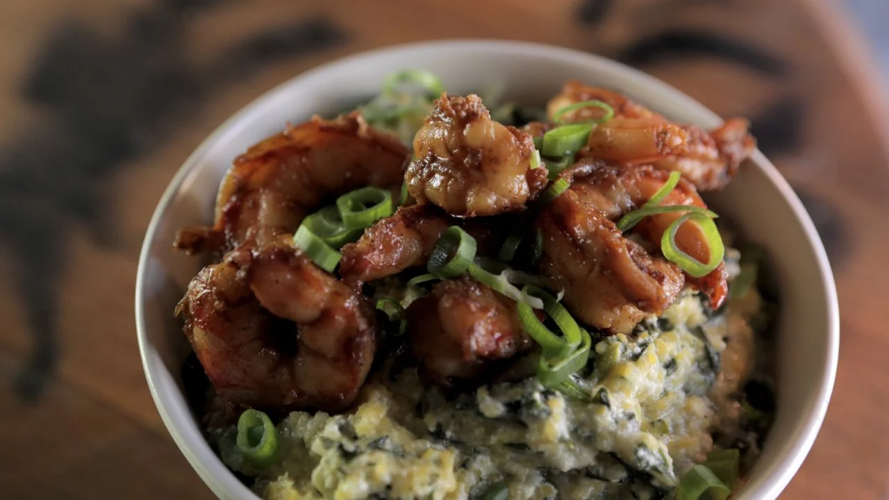 Baked Grits and Collards