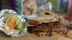 Fried Meatloaf Sandwich