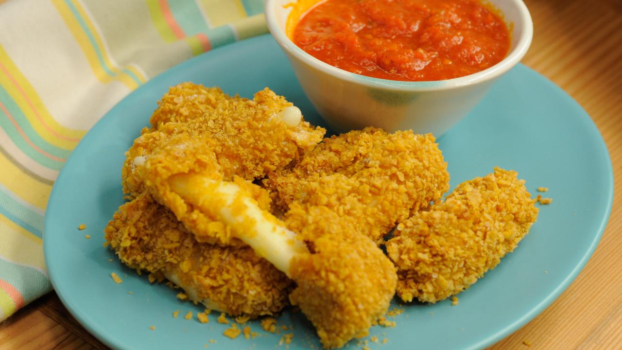 Cornflake Mozzarella Sticks