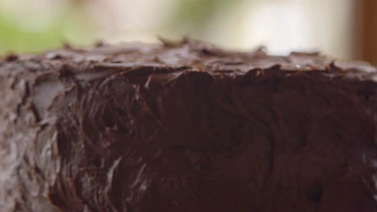 Chocolate-Frosted Yellow Cake