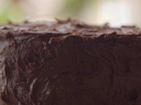 Yellow Cake with Chocolate Buttercream Frosting