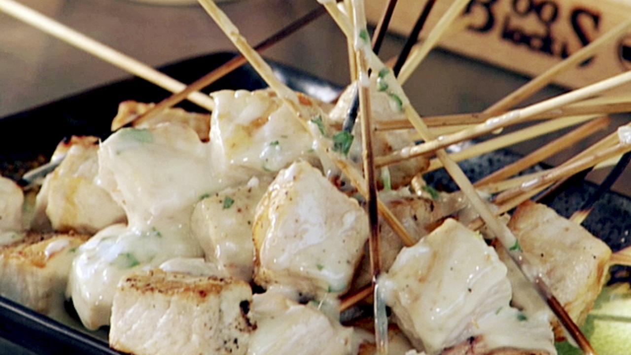 Asian Swordfish Skewers