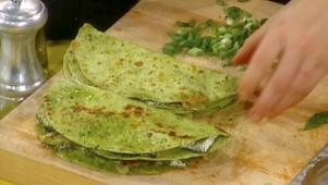 Easy Grilled Green Quesadillas