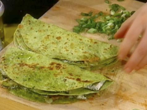 Easy Grilled Green Quesadillas