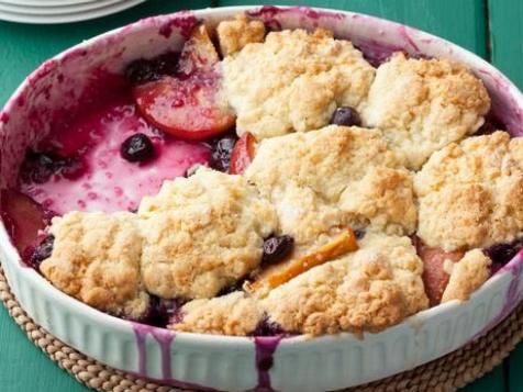 Blueberry/Nectarine Cobbler