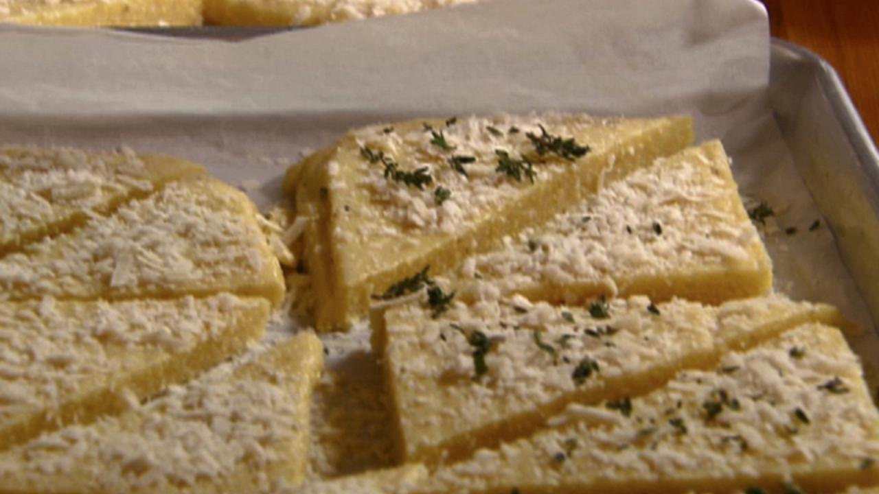 Polenta Crostini Parmesan