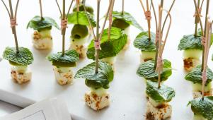 Festive Feta and Olive Skewers