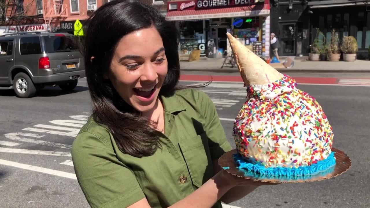 Giant Ice Cream Cone Cake