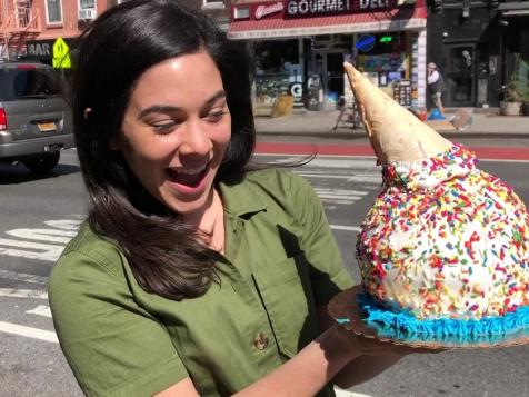 Giant Ice Cream Cone Cake