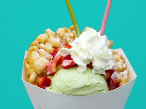 Funnel Cake and Ice Cream