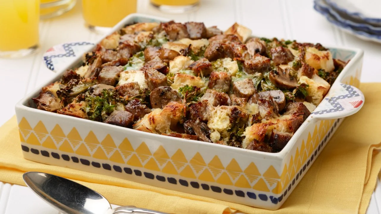 Ree's Sausage Kale Strata