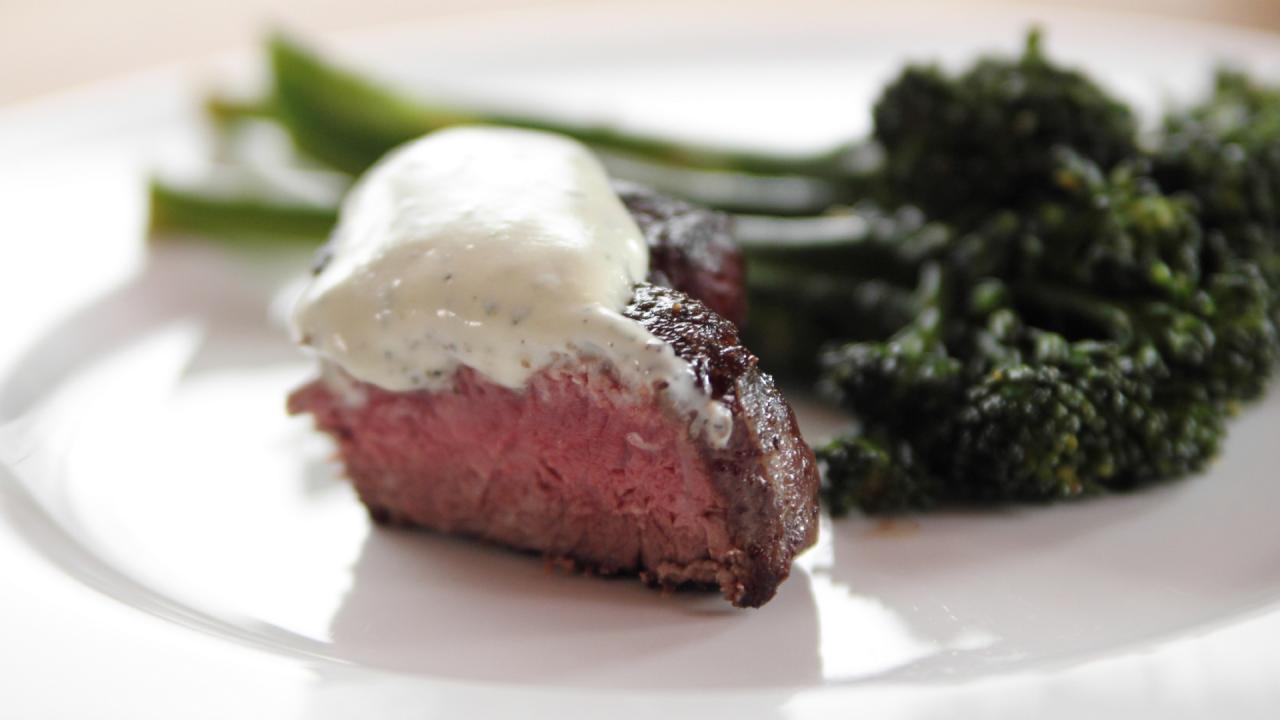 Petite Filet with Wasabi Cream