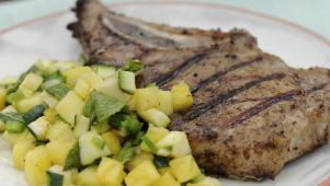 Grilled Pork Chops with Salsa