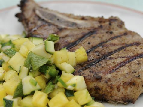 Grilled Pork Chops with Salsa