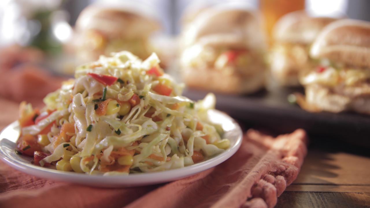 Pulled Chicken and Spicy Slaw