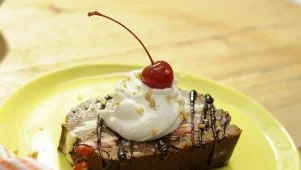 Banana Split Ice Cream Cake