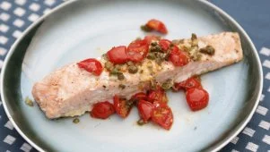 Salmon, Tomatoes and Capers