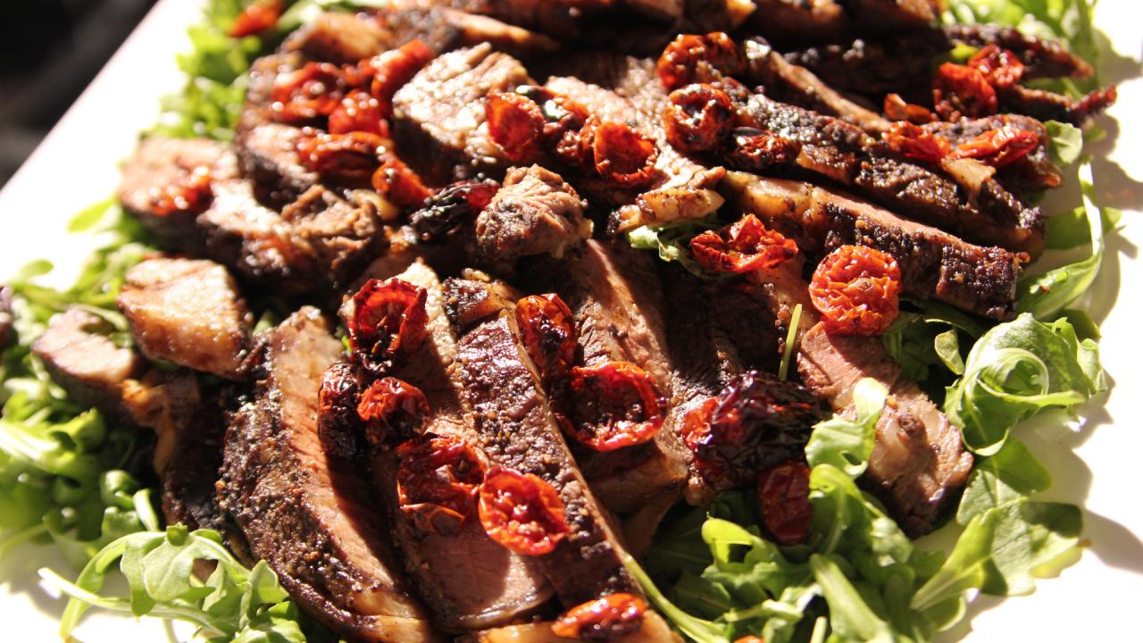 Rib-Eye Steaks with Porcini Rub