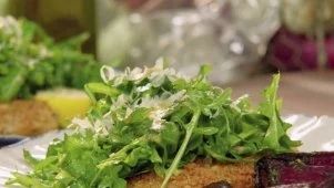 Chicken Cutlets with Arugula