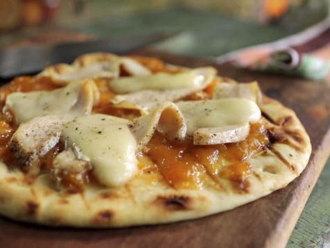 Chicken, Peach and Brie Pizza