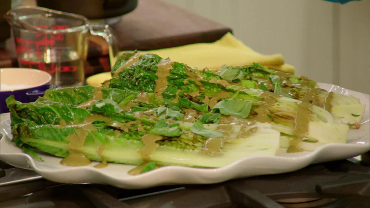 Valerie's Grilled Romaine