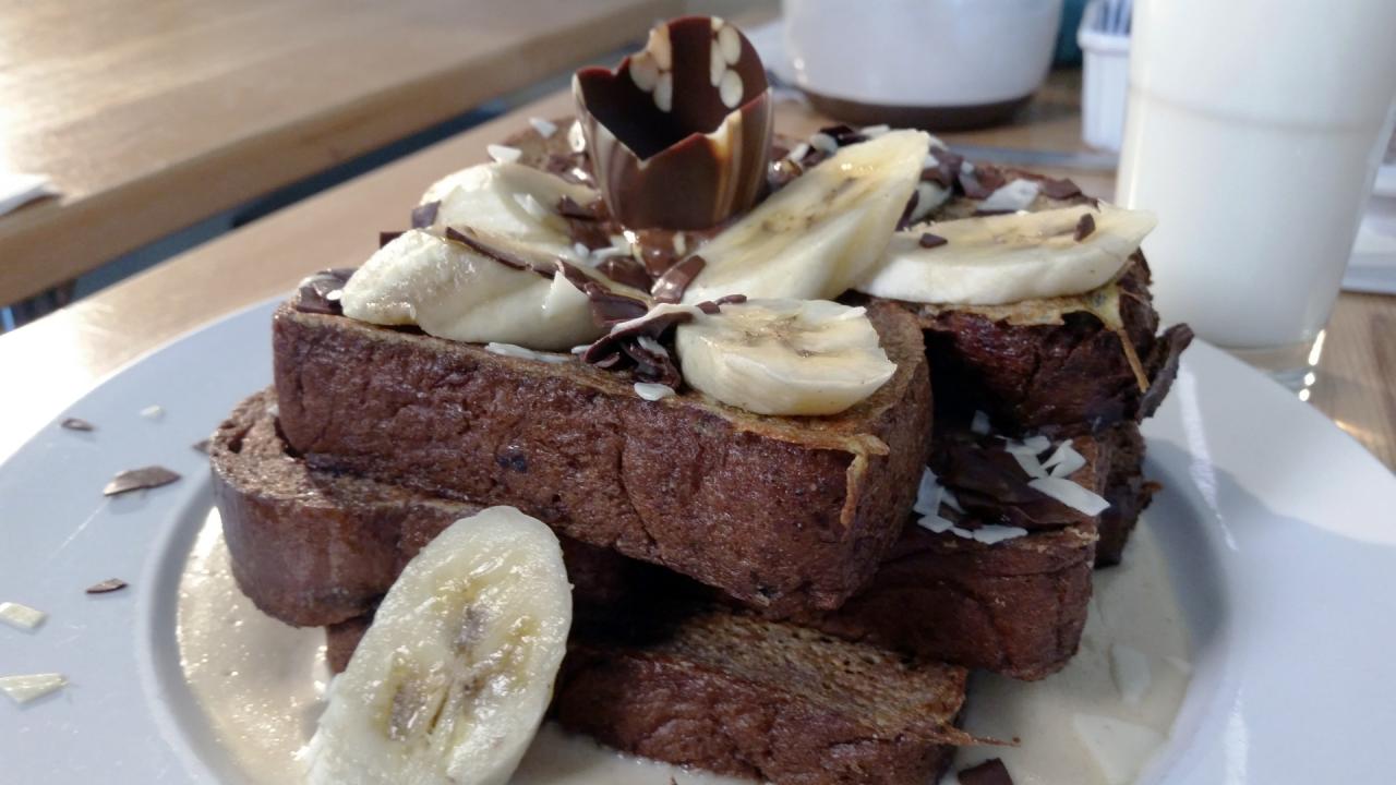 Chocolate Tower French Toast