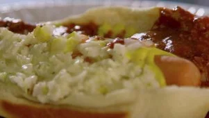 Slaw Dogs at Midway Drive-In
