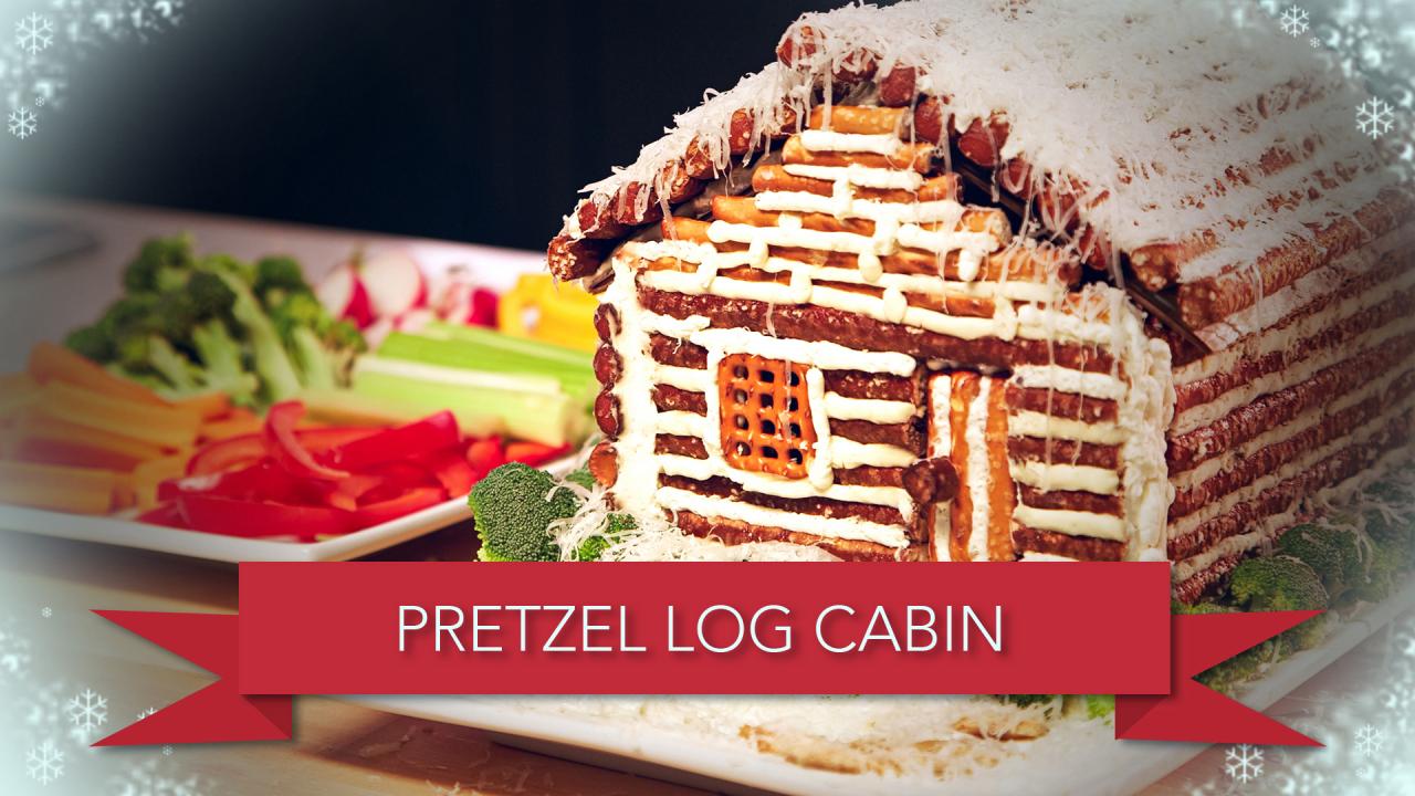 Pretzel Log Cabin
