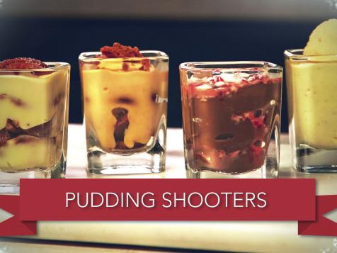 Four Spiked Winter Pudding Shots