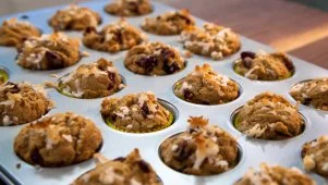 Val's Cherry Coconut Scuffins